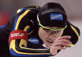 Takeda wins 500 meters at speed skating World Cup
